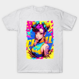 CHUN LI - STREET FIGHTER ULTIMATE TOURAMENT EDITION | Video Game Fighting Game Anime Manga Pop Culture Pop Art | PROUD OTAKU T-Shirt